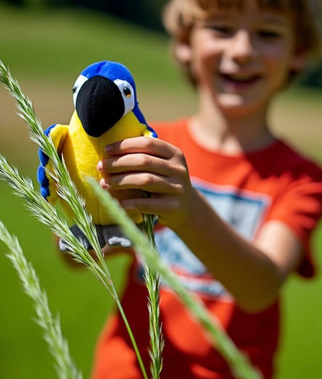 600x756 eco friendly reversible blue macaw plush toy for kids 0009 Boy