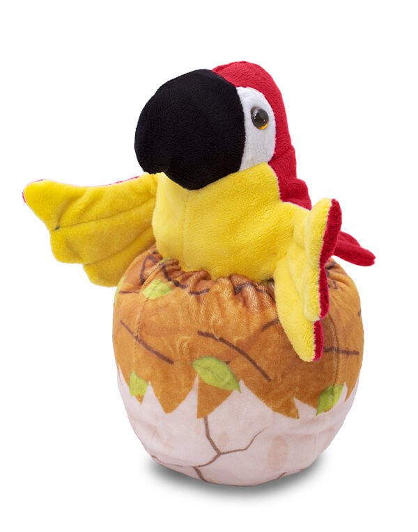 Red Macaw Reversible Plush – Eco Friendly Toy for Kids (6)