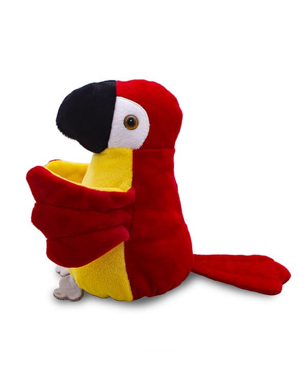 Red Macaw Reversible Plush – Eco Friendly Toy for Kids (9)